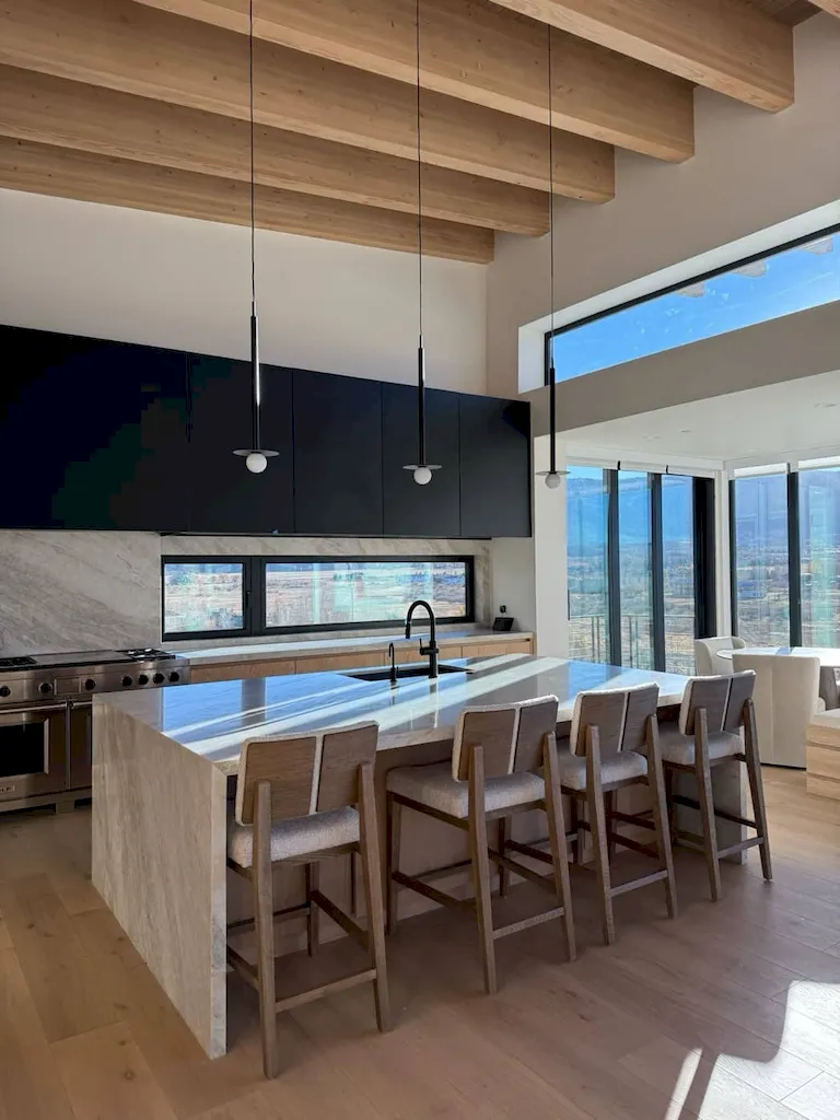 Luxury kitchen professionally deep cleaned for home listing in Austin TX